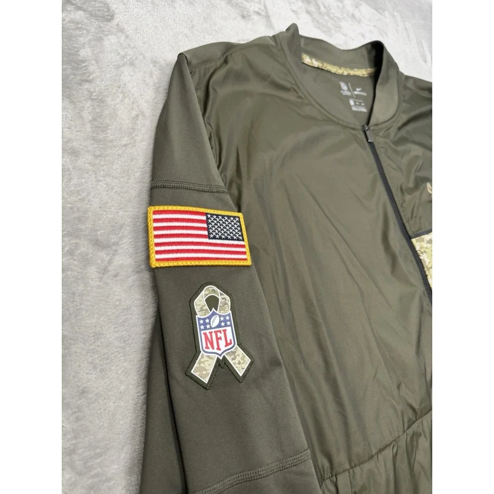Pittsburg Steelers Nike Jacket Mens 2XL XXL Salute To Service 1/2 Zip Pullover